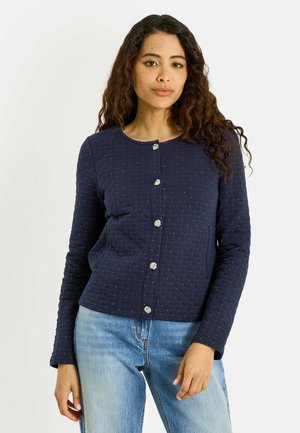 Grain de Malice, VESTE MATELASSÉE EN MAILLE - Chaqueta de punto - marine