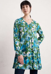 Seasalt Cornwall PEG LOOM - Maglietta a manica lunga - teal marine overdye high twist