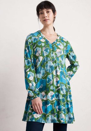 Seasalt Cornwall PEG LOOM - Langarmshirt - teal marine overdye high twist