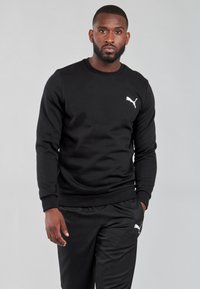 Puma FD ESSENTIAL LOGO CREW FL - Felpa - puma black cat