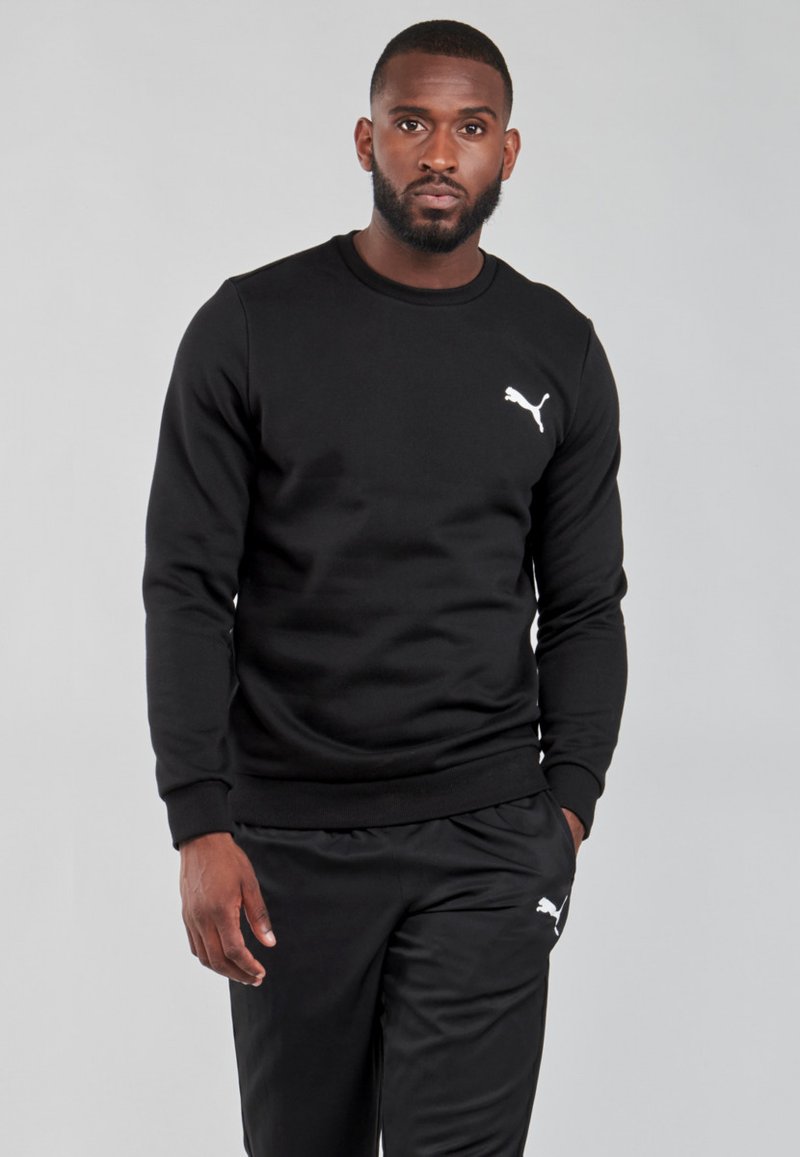 Puma FD ESSENTIAL LOGO CREW FL - Felpa - puma black cat