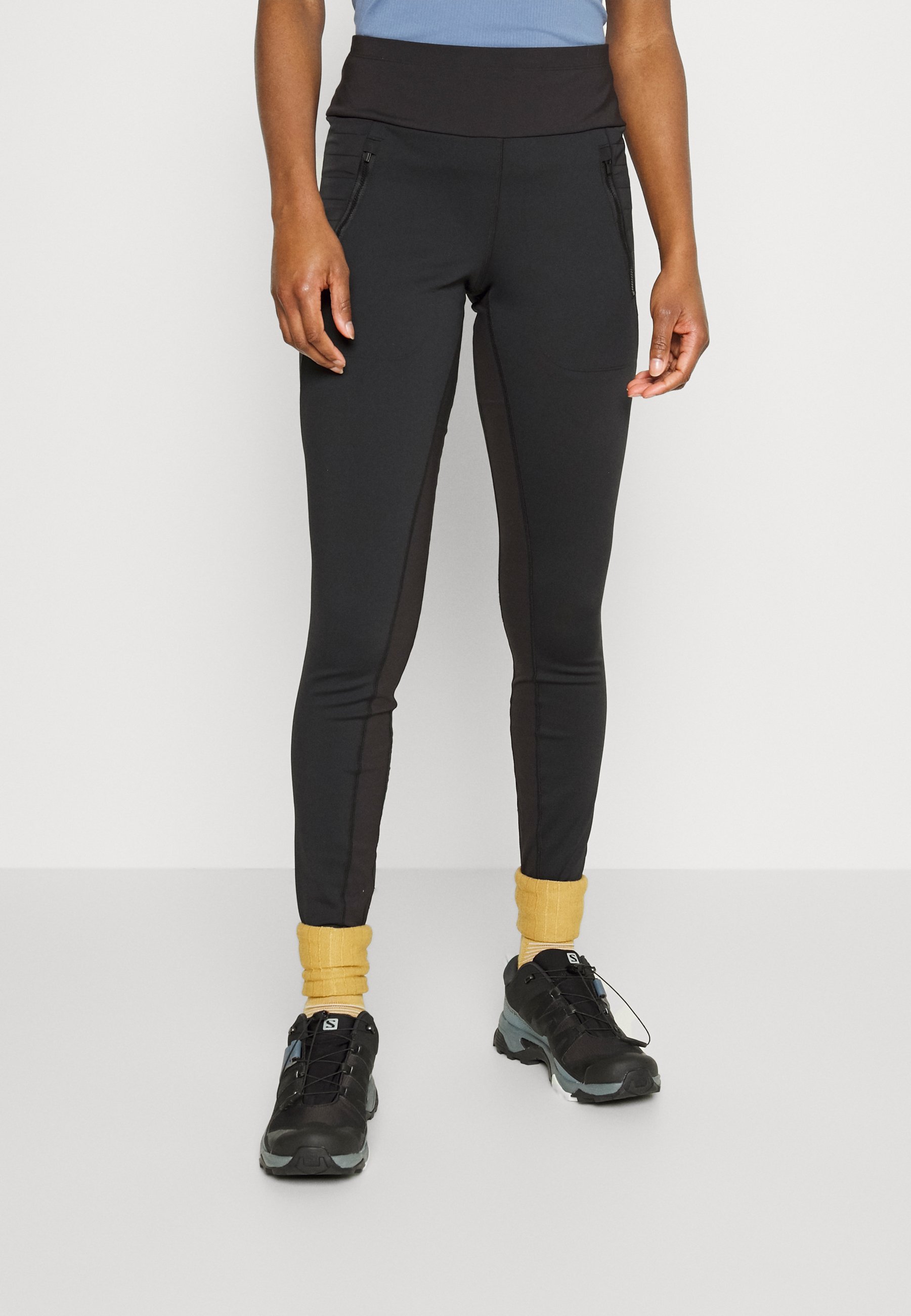 Athleta Peak Hybrid Leggings, Women's, Size: Large, Black