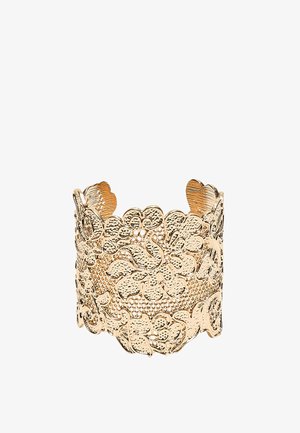 Stradivarius, LACE-EFFECT RIGID BANGLE - Bracelet - gold-coloured