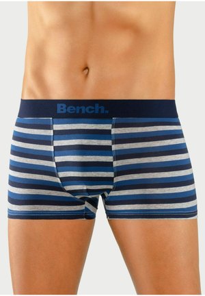 4ER PACK - Boxerbriefs - blau gestreift blau grau meliert navy