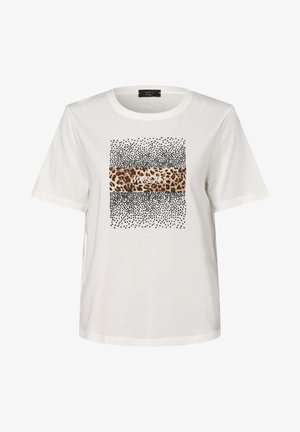 Print T-shirt - weiß schwarz
