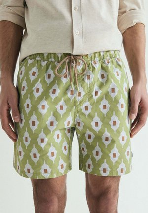 Scalpers, SCALPERS GEOMETRIC SWIMSUIT - Bañador corto - lime