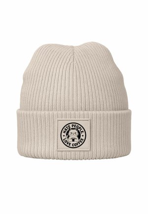 MIT SPRUCH HATE PEOPLE GESCHENIDEE KAFFEETRINKER - Beanie - natur