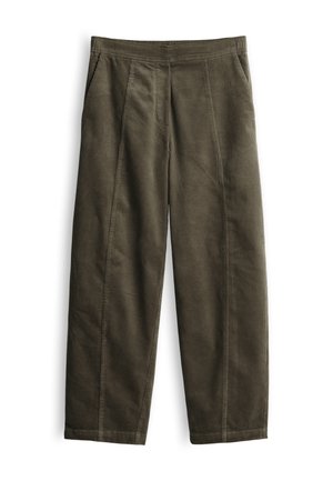 OPUS, HIGH RISE BARREL FIT - Trousers - light mocca