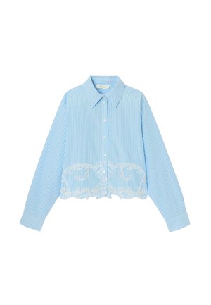 DÉTAIL - Chemisier - rayé marine