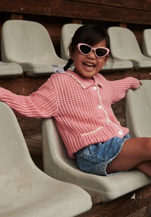 Copenhagen Colors CARDIGAN - Chaqueta de punto - pink/cream