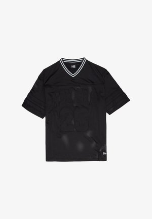New Era, NEW ERA MESH JERSEY - Trükipildiga T-särk - new era blk