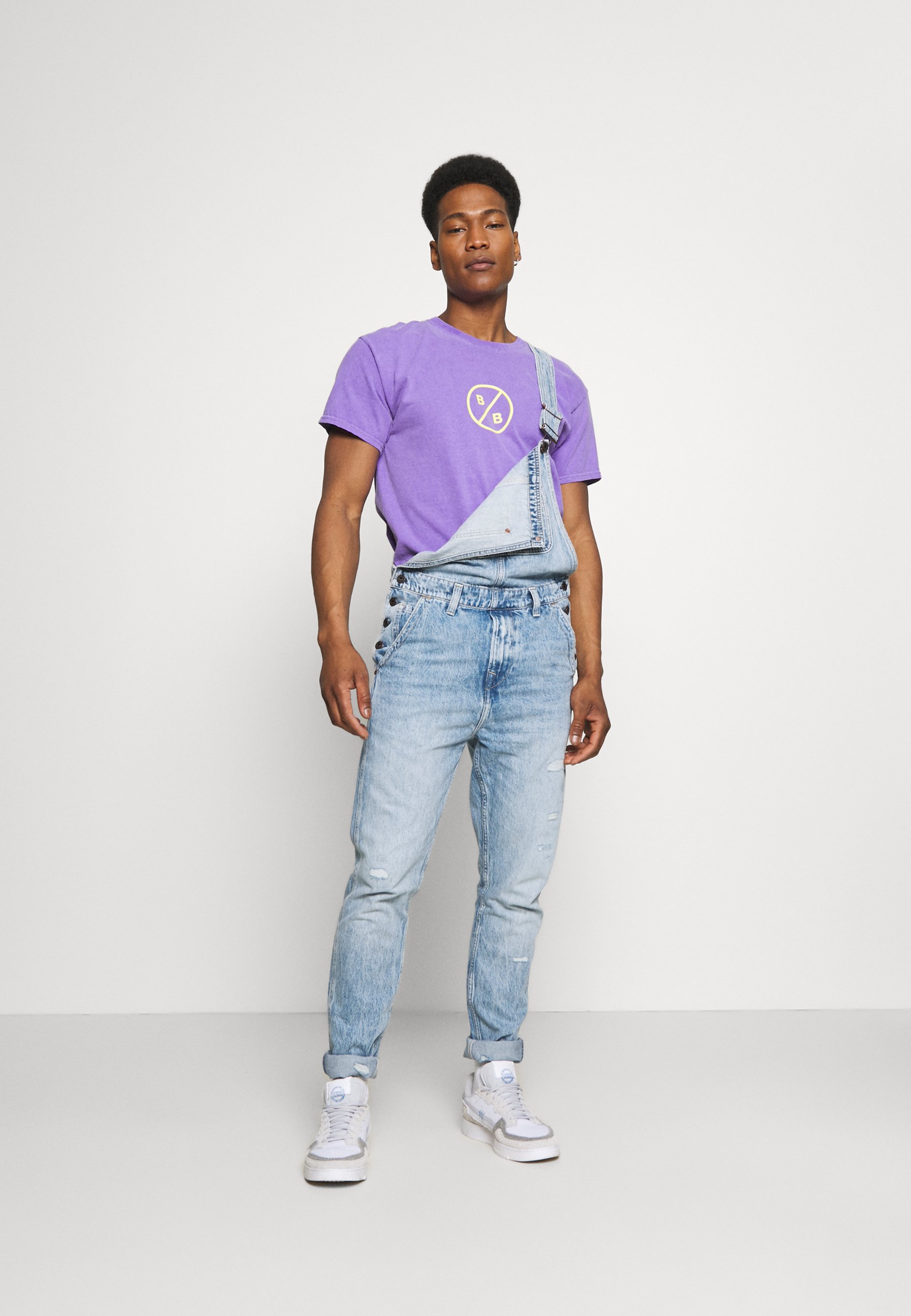 Pepe Jeans DOUGIE - Salopette - denim/carta da zucchero - Zalando.it