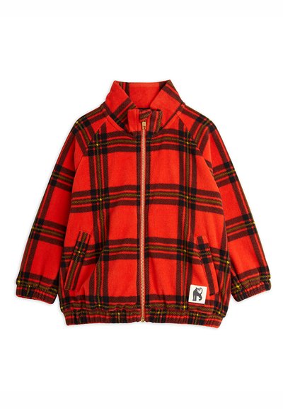 Mini Rodini CHECK JACKET UNISEX - Flīsa jaka - red