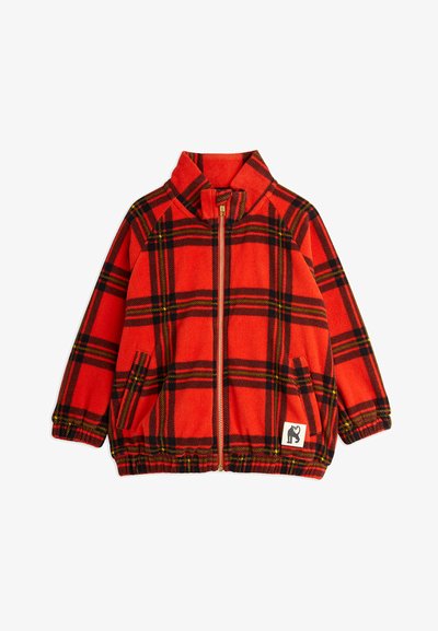 Mini Rodini CHECK JACKET UNISEX - Flīsa jaka - red