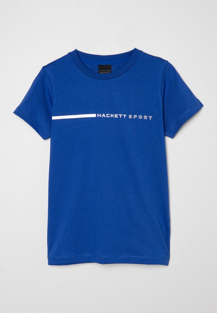 Hackett London T-shirt print blauw