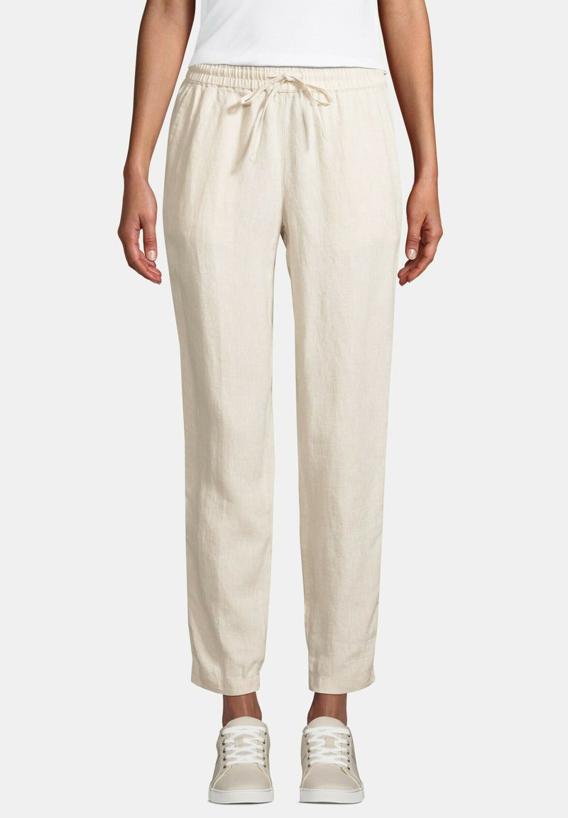 LANDS' END Tracksuit bottoms flax linen/brown Zalando.de