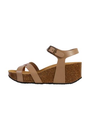 COMPENSÉES SO FINAL - Sandalen met plateauzool - safari