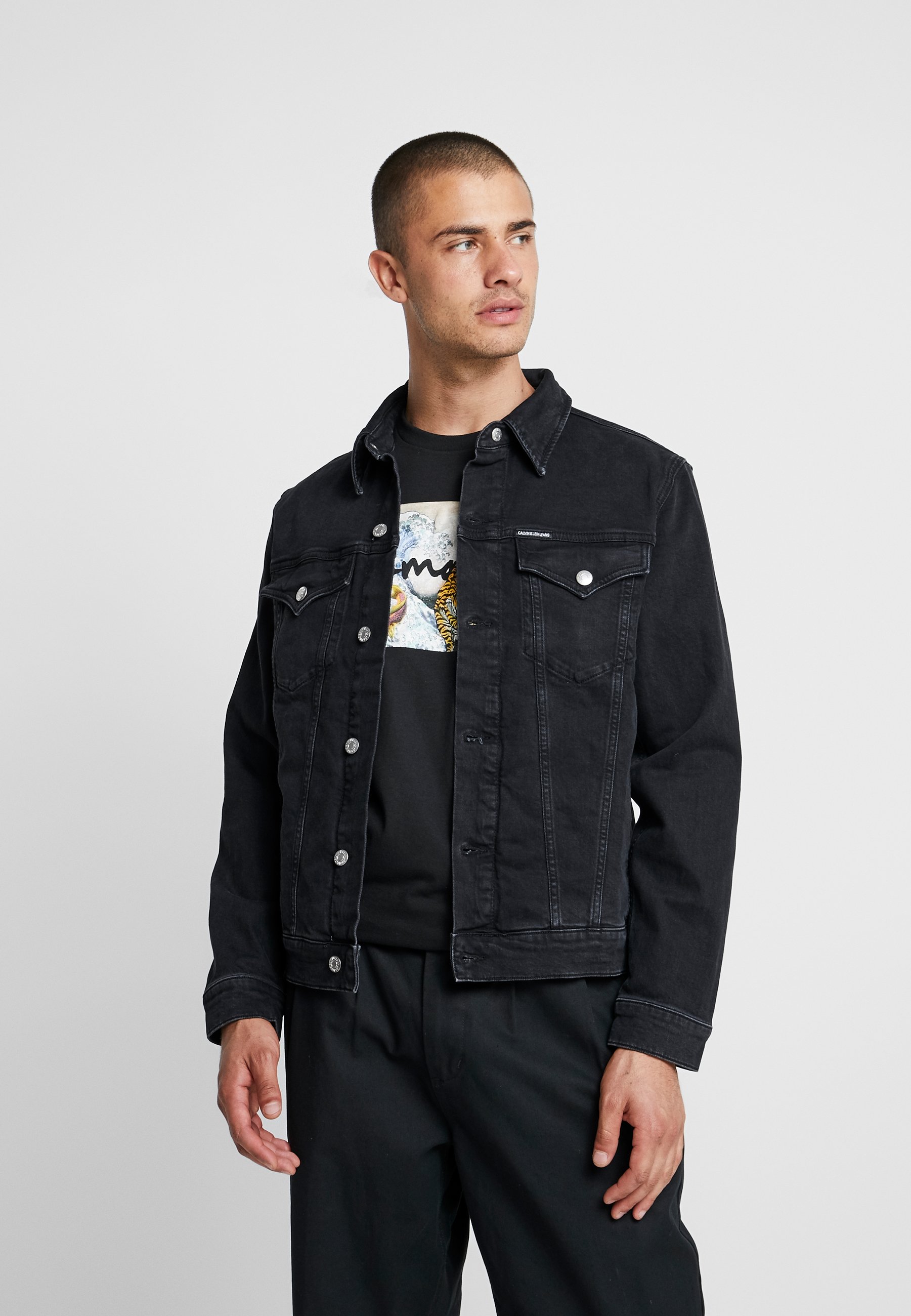 calvin klein jeans jacket black