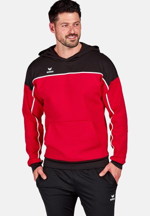 FUSSBALL CHANGE BY - Jersey con capucha - rotschwarz