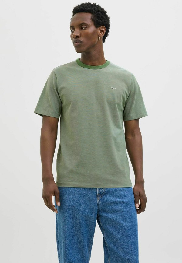 LOGO RUNDHALS - T-Shirt basic - dark ivy