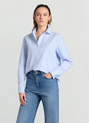 Calliope Button-down blouse - var celeste medio
