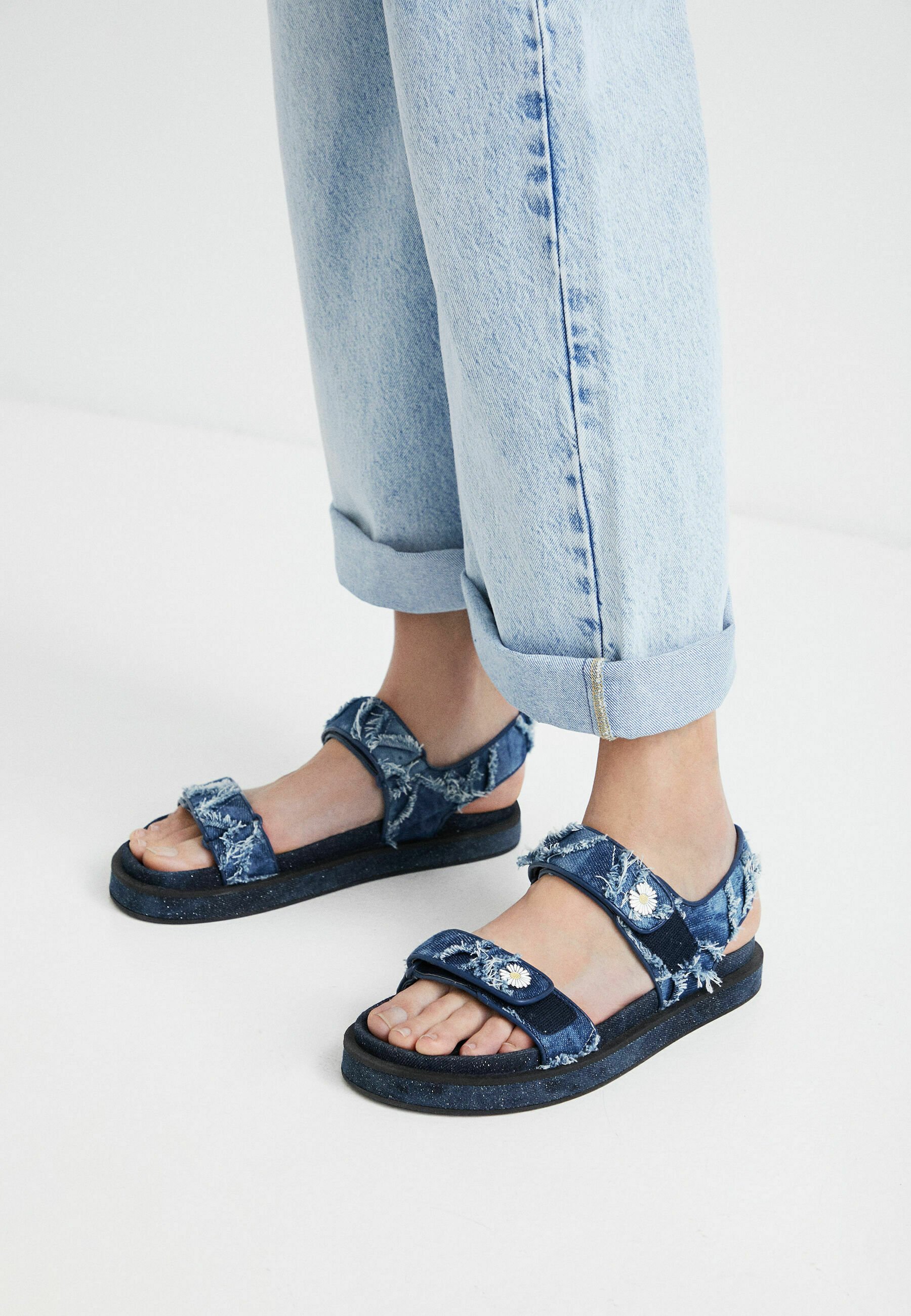 Desigual Sandalias con plataforma - blue/azul - Zalando.es
