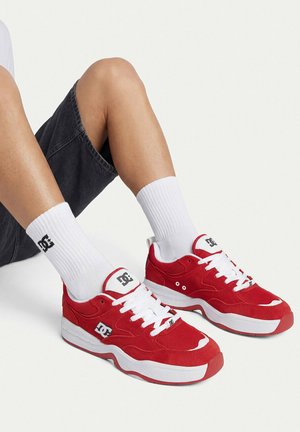 DC Shoes, DC SHOES SNEAKERS MEN'S RED 5906751603635 - Sneakers - red