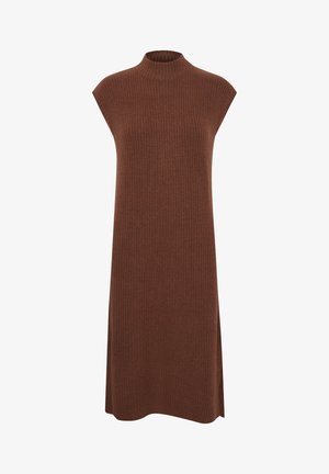 BYNORA LONG DRESS - Pletené šaty -  brown