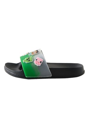 Next, REGULAR FIT - MINECRAFT - Badesandaler - black green