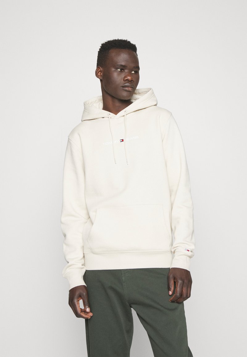 Tommy Jeans LINEAR HOODIE - Sudadera - beige/sand