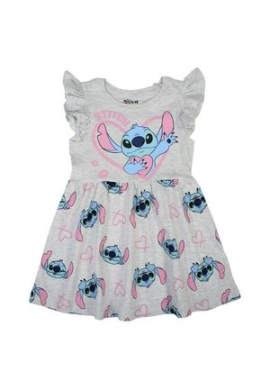 DISNEY IMPRIMÉ LILO ET STITCH  - Robe en jersey - gris