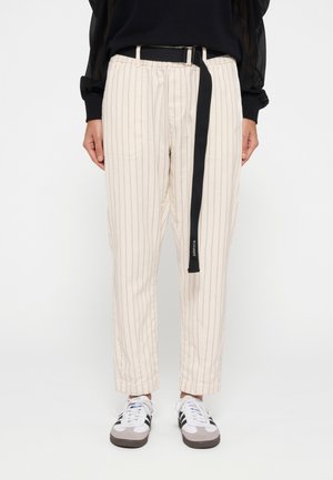 10DAYS BELTED PINSTRIPE - Pantaloni - light natural