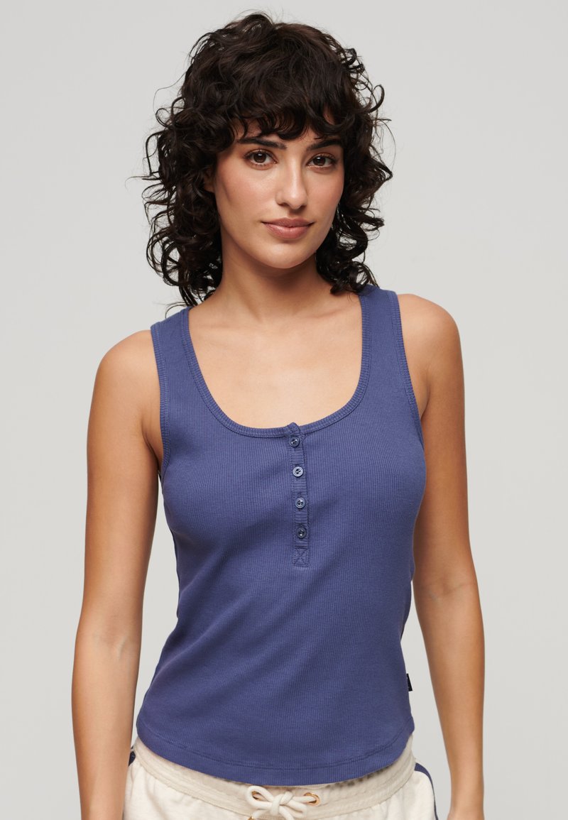 Superdry ATHLETIC ESSENTIALS Top mariner navy/blue Zalando.co.uk