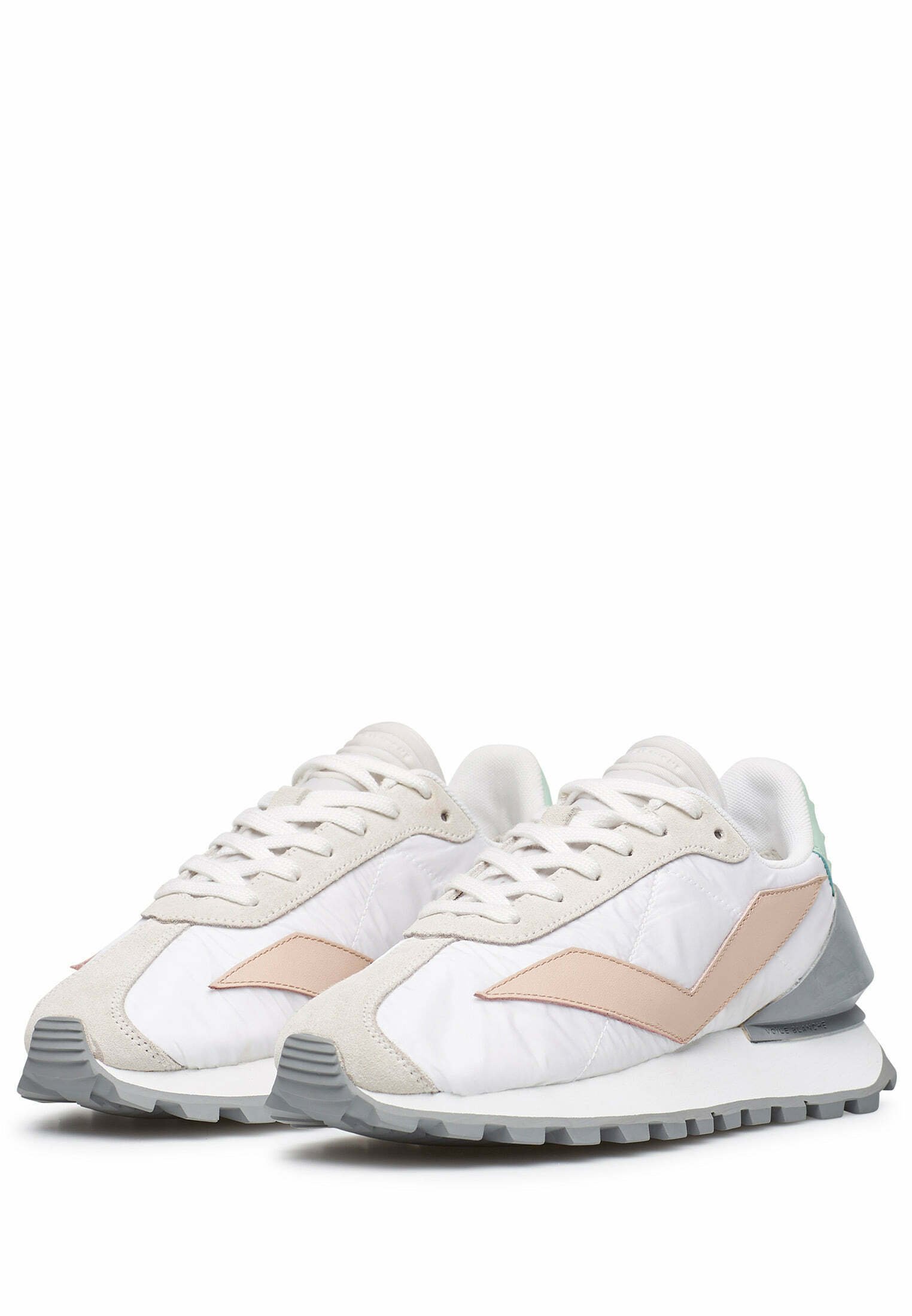 Voile Blanche Sneakers Club Spur, in tessuto tecnico e suede
