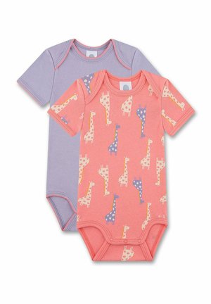 2ER PACK KURZARM GIRAFFE - Body - mottled pink