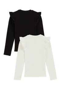 WE Fashion 2-PACK - Ilgarankovis viršutinės dalies drabužis - black