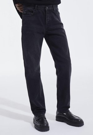 Straight leg jeans - black