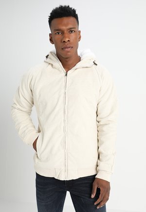 HOODED CORDUROY JACKET - Jas - light sand/offwhite