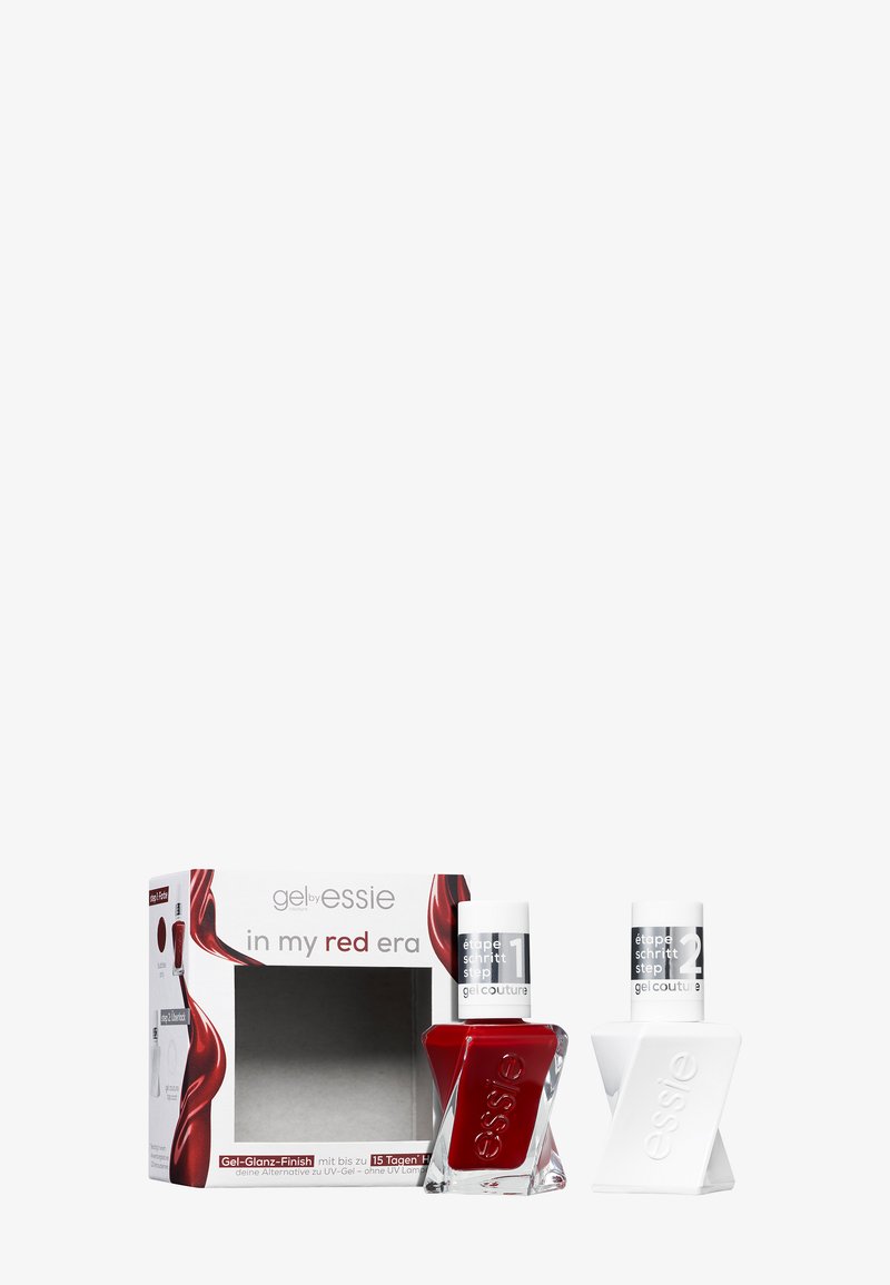 Essie - NAIL POLISH GEL COUTURE SET - Nagelset - bubbles only, top coat, Förstora