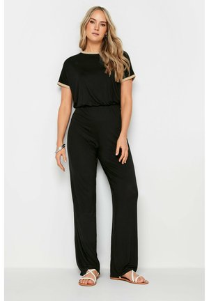 Long Tall Sally CONTRAST WIDE LEG  - Mono - black