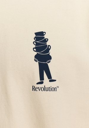 REVOLUTION, REVOLUTION PRINTED T-SHIRT - T-shirt con stampa - offwhite