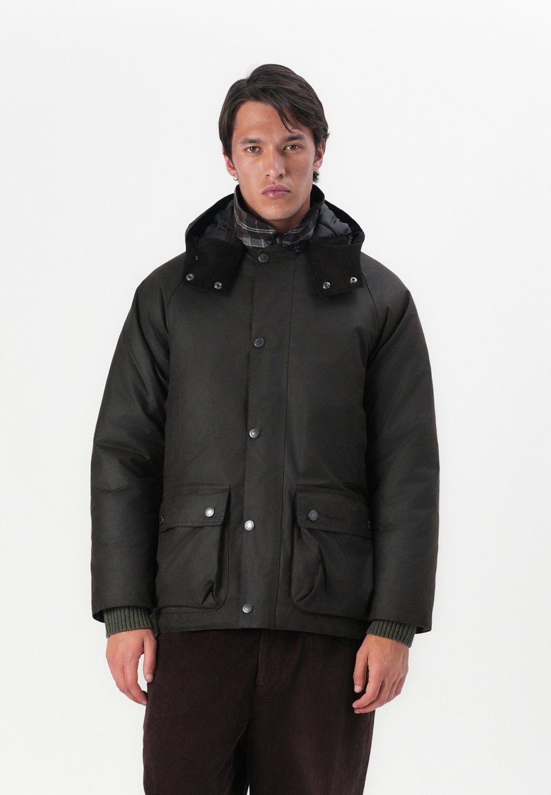 Barbour MODERN BEAUFORT JACKET - Ελαφρύ μπουφάν - dark brown/midnight oak