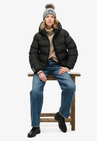 Superdry & Co HOODED PUFFER - Giacca invernale - black
