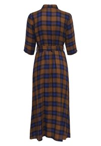 JDY JDYSTAY SHIRT DRESS - Skjortekjole - brown/blue