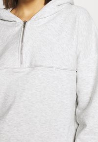 Weekday Felpa con cappuccio - mottled light grey