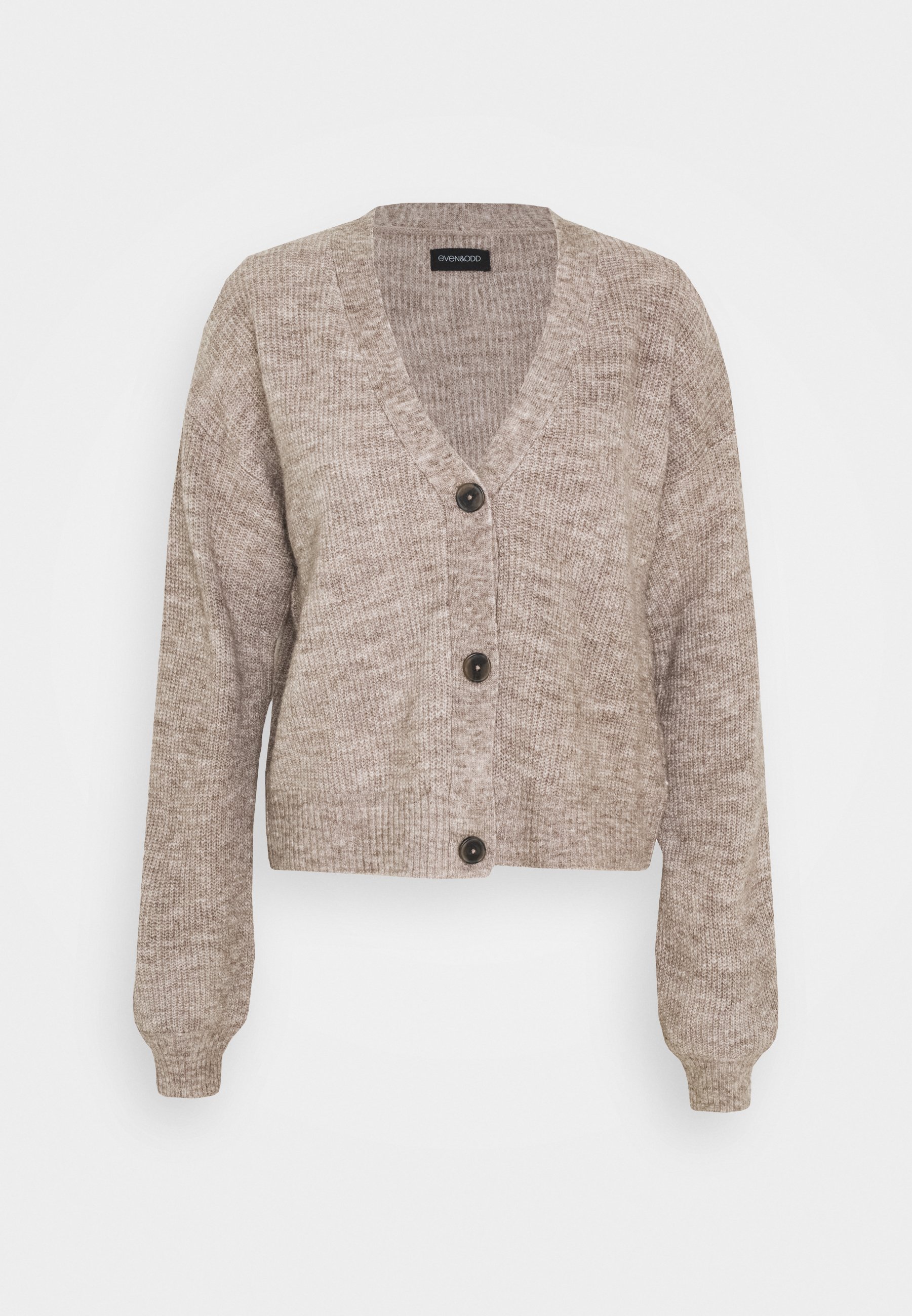 BASIC SHORT CARDIGAN Kofta taupe BASIC SHORT CARDIGAN Kofta taupe