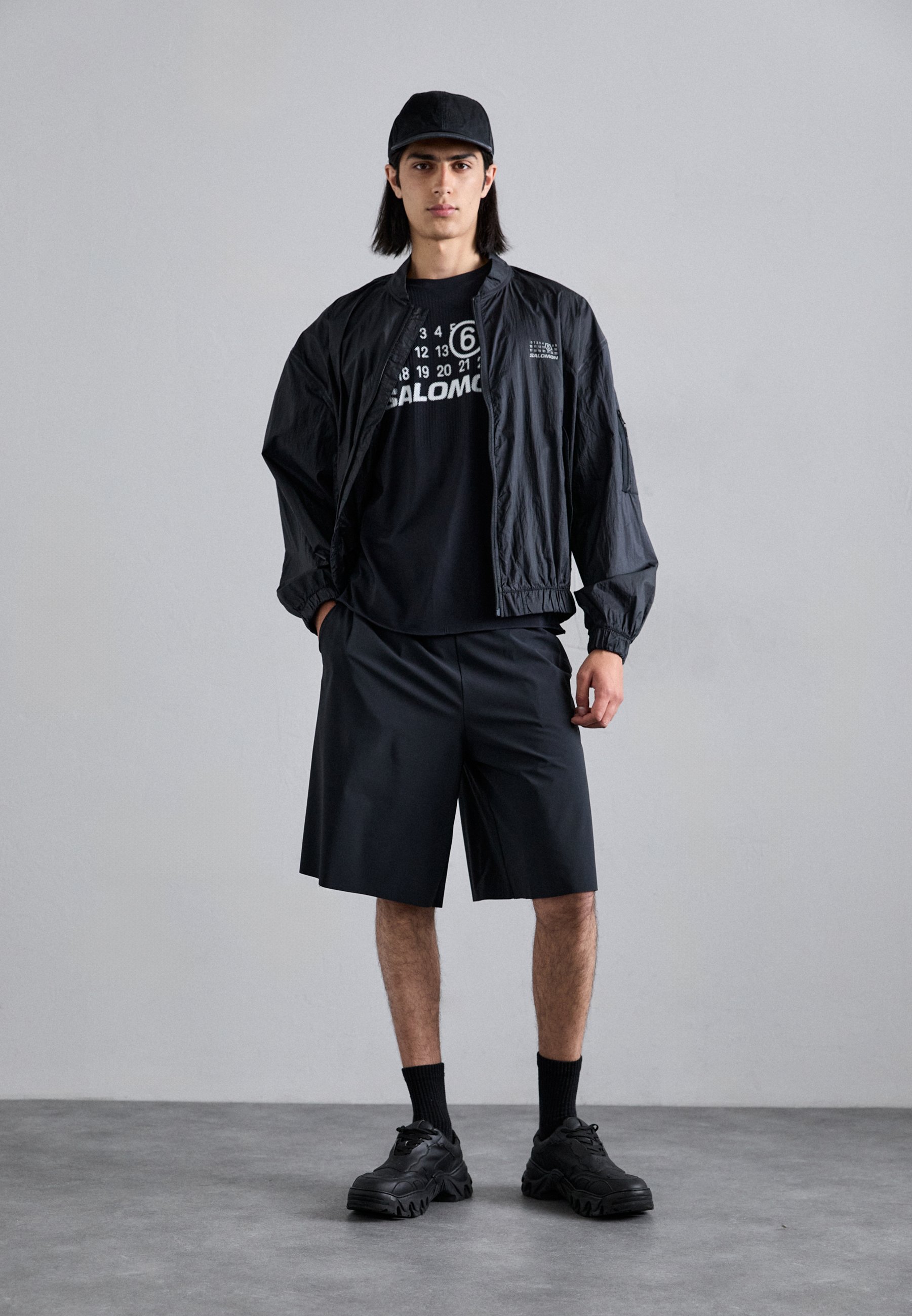 【MM6 MAISON MARGIELA X SALOMON】Short Sleeve Tee Deep Black MM6 Maison Margiela MM6 MAISON MARGIELA X SALOMON - T-shirt