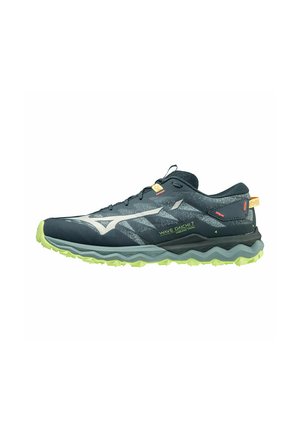 Mizuno WAVE DAICHI 7 - Zapatillas de trail running - orionb mistyb neolime