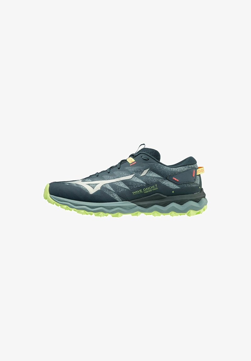 Mizuno WAVE DAICHI 7 - Zapatillas de trail running - orionb mistyb neolime