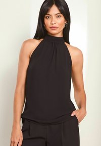 Lipsy BOW DETAIL HALTER   - REGULAR FIT - Palaidinė - black